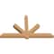 Ekena Millwork Kennewick Timber Gable Bracket, Western Red Cedar, 84"W x 49"H x 5 1/2"D x 5 1/2"F, 14/12 Pitch GBW084X49X0606KEN00SWR - alternate 4